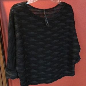 Cropped dolman sleeve sweater